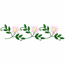 Daisy Flower Embroidery Design 2